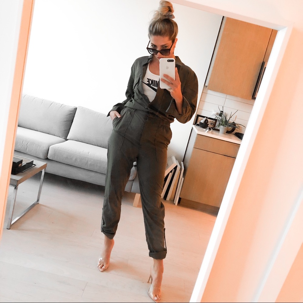 Khaki jumpsuit